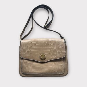 Giani Bernini Croco Embossed Faux Leather Envelope Crossbody Bag